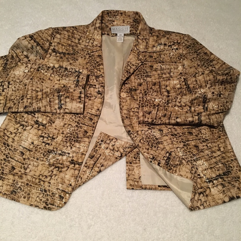 Multi-colored Brown Jacket